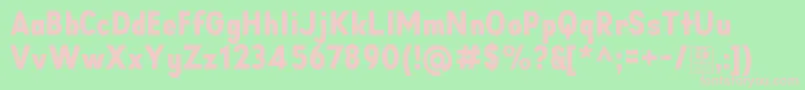 AprikasBlackDemo Font – Pink Fonts on Green Background