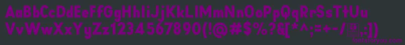 Шрифт AprikasBlackDemo – фиолетовые шрифты на чёрном фоне