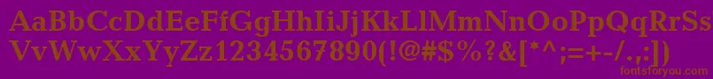 Saiba mais sobre a fonte MatiqueSsiBold Fonte MatiqueSsiBold – fontes marrons em um fundo roxo
