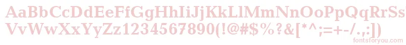 MatiqueSsiBold-Schriftart – Rosa Schriften auf weißem Hintergrund