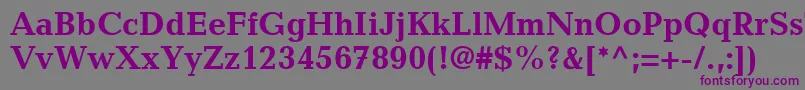 MatiqueSsiBold Font – Purple Fonts on Gray Background