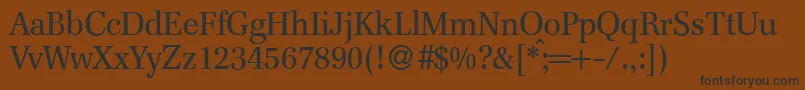 Шрифт F820RomanRegular – чёрные шрифты на коричневом фоне