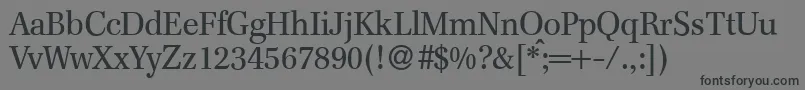 F820RomanRegular Font – Black Fonts on Gray Background