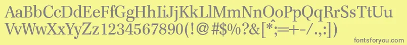 Подробнее о шрифте F820RomanRegular Шрифт F820RomanRegular – серые шрифты на жёлтом фоне