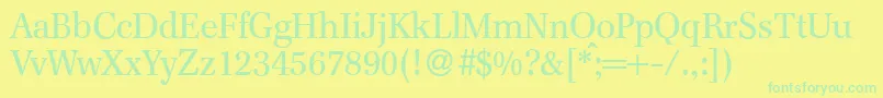 Lisätietoja F820RomanRegular-fontista F820RomanRegular-fontti – vihreät fontit keltaisella taustalla