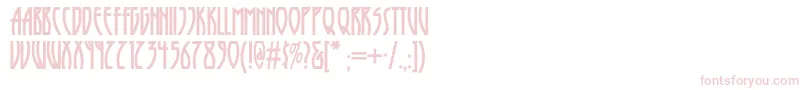 Шрифт Runytunesrevisitednf – розовые шрифты на белом фоне