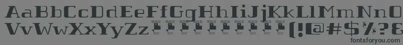 TabaibaWildPersonalUse Font – Black Fonts on Gray Background