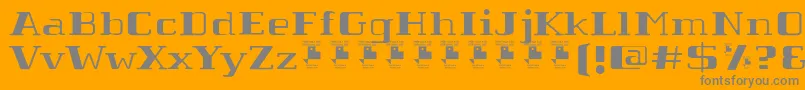 TabaibaWildPersonalUse Font – Gray Fonts on Orange Background