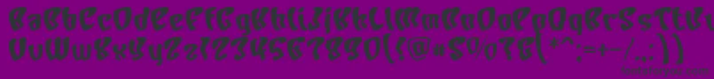 Charb Font – Black Fonts on Purple Background