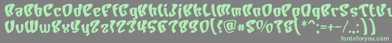 Charb Font – Green Fonts on Gray Background