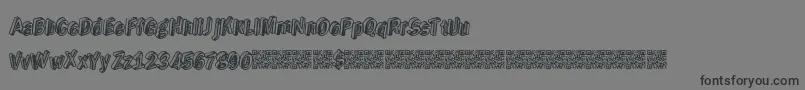 Realgold Font – Black Fonts on Gray Background