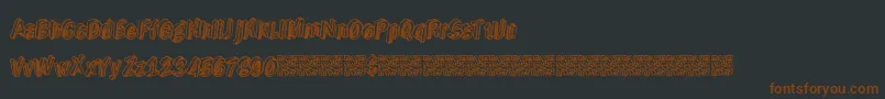 Realgold Font – Brown Fonts on Black Background