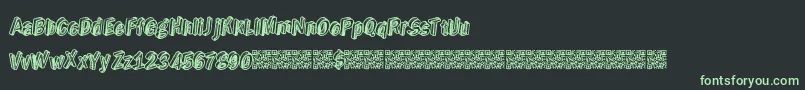 Realgold Font – Green Fonts on Black Background