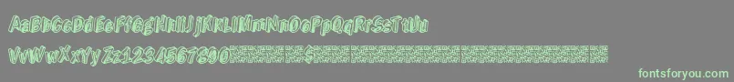 Realgold Font – Green Fonts on Gray Background