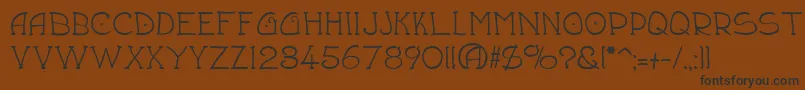 Draughtsman Font – Black Fonts on Brown Background