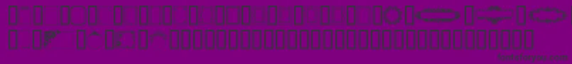 FramesAndHeaders Font – Black Fonts on Purple Background