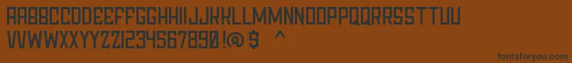 Chapter76Demo Font – Black Fonts on Brown Background