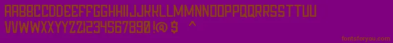 Chapter76Demo Font – Brown Fonts on Purple Background