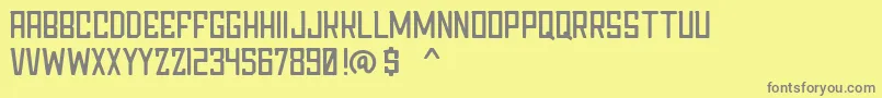 Chapter76Demo Font – Gray Fonts on Yellow Background