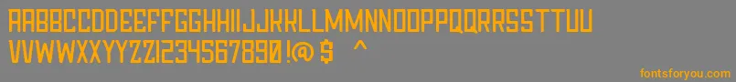 Weitere Informationen zur Chapter76Demo-Schriftart Chapter76Demo-Schriftart – Orangefarbene Schriften auf grauem Hintergrund