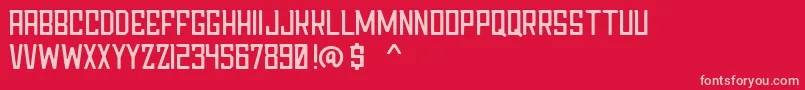Chapter76Demo Font – Pink Fonts on Red Background