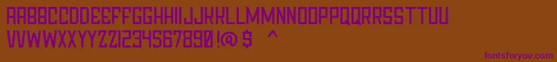 Chapter76Demo Font – Purple Fonts on Brown Background