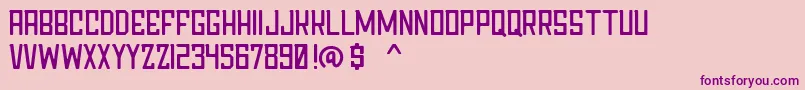 Chapter76Demo Font – Purple Fonts on Pink Background