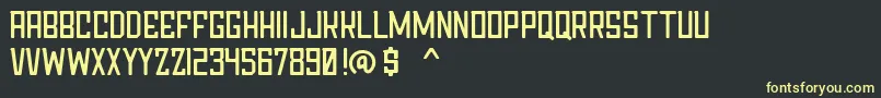 Chapter76Demo Font – Yellow Fonts on Black Background