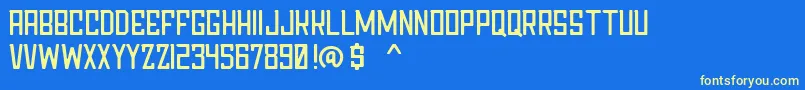 Chapter76Demo Font – Yellow Fonts on Blue Background