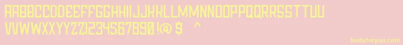 Chapter76Demo Font – Yellow Fonts on Pink Background