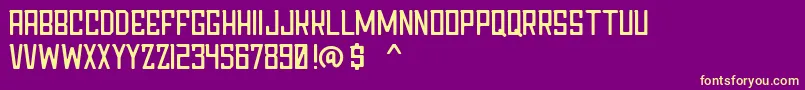 Chapter76Demo Font – Yellow Fonts on Purple Background
