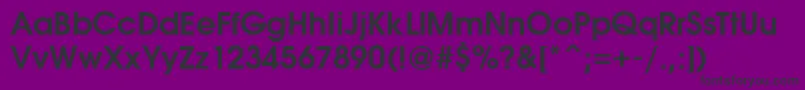 AvantiBold Font – Black Fonts on Purple Background