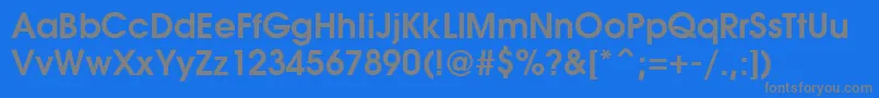 AvantiBold Font – Gray Fonts on Blue Background