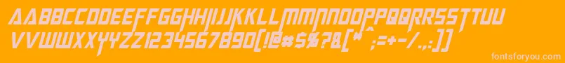 Más sobre la fuente MegatronCondensedItalic fuente MegatronCondensedItalic – Fuentes Rosadas Sobre Fondo Naranja