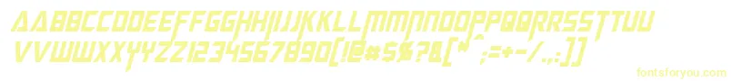 MegatronCondensedItalic Font – Yellow Fonts