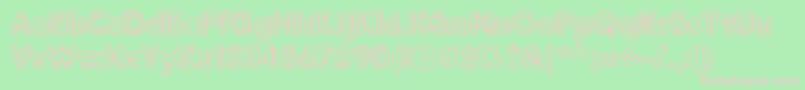 Distroex Font – Pink Fonts on Green Background