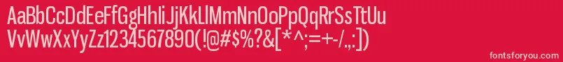 GnuolanergRegular Font – Pink Fonts on Red Background