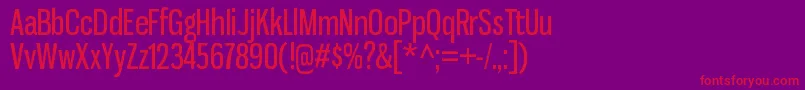 GnuolanergRegular Font – Red Fonts on Purple Background