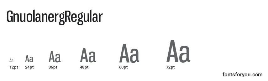 GnuolanergRegular Font Sizes