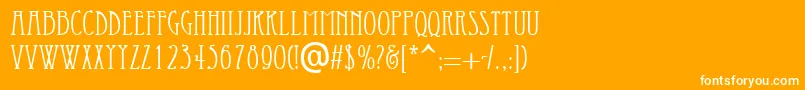 EtappoRegular Font – White Fonts on Orange Background