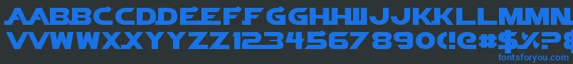 VectorSigma Font – Blue Fonts on Black Background