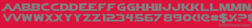VectorSigma Font – Gray Fonts on Red Background