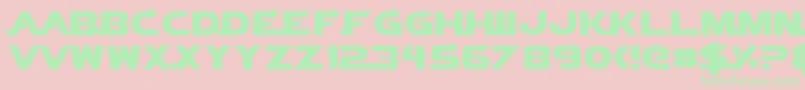 VectorSigma Font – Green Fonts on Pink Background