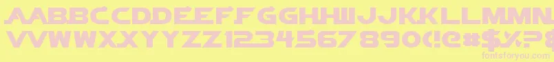 VectorSigma Font – Pink Fonts on Yellow Background