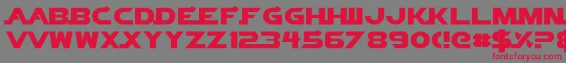 VectorSigma Font – Red Fonts on Gray Background