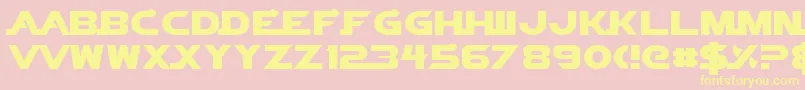 VectorSigma Font – Yellow Fonts on Pink Background