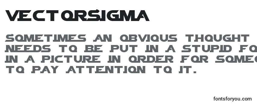VectorSigma Font