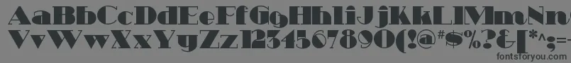 Heavytrippnf Font – Black Fonts on Gray Background