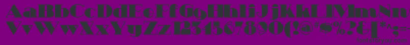 Heavytrippnf-Schriftart – Schwarze Schriften auf violettem Hintergrund