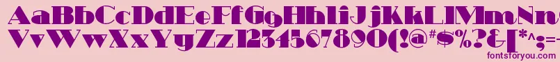 Heavytrippnf Font – Purple Fonts on Pink Background